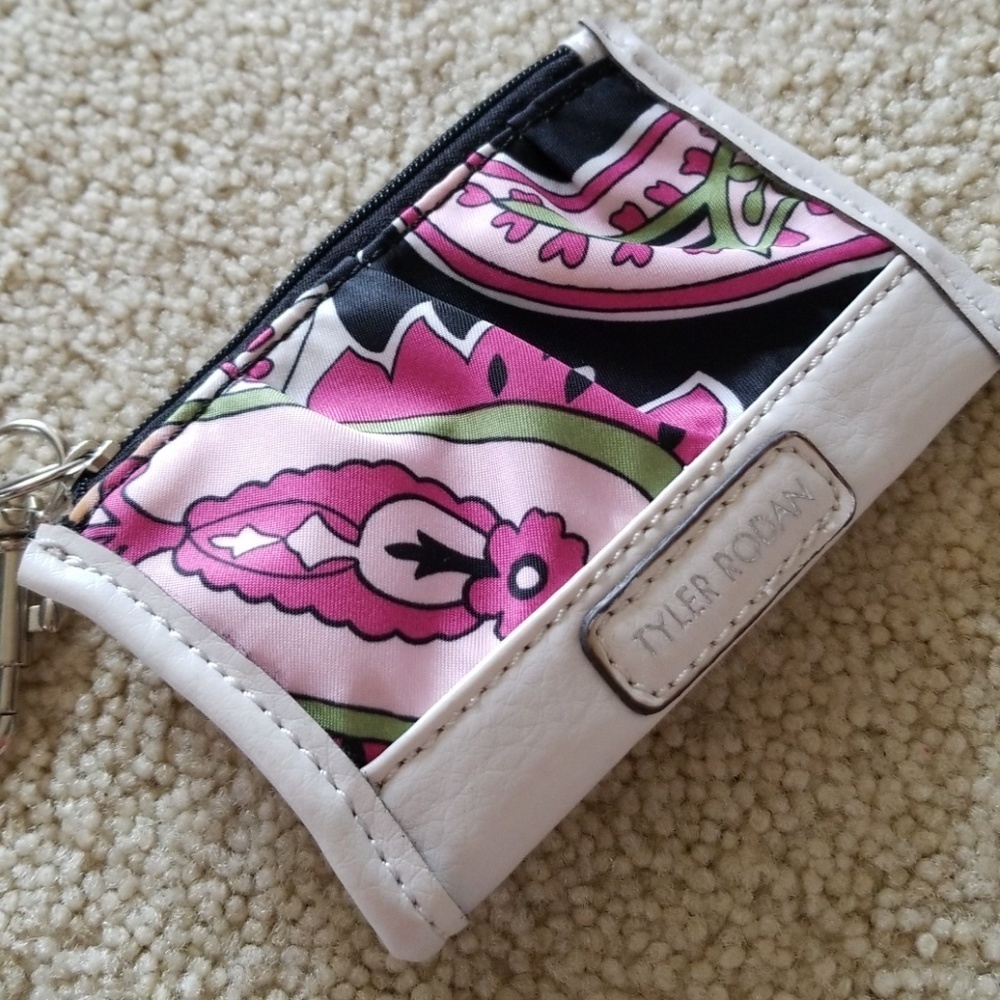 Taylor Rodan Pasley pink black key change purse - Picture 2 of 6